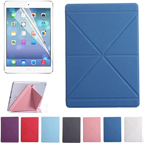 STARANK ipad case, ipad 2/3/4 case-PU Leather Folding Stand Case with Hard Back Cover, Auto Sleep/Wake Function, for Apple the New iPad2 &amp; 3 &amp; 4 (2rd,3rd and 4th Generation )-dark blue