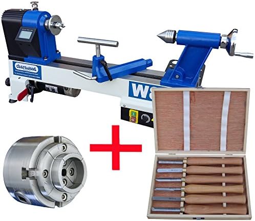 Charnwood W824P2 Package Deal: Midi Lathe with Viper2 Chuck & Chisel Set