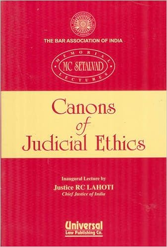 Book cover: Canons of Judicial Ethics