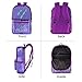 Flip Sequin Backpack for Girls Kids Kindergarten Elementary Middle School Bookbag Travel Bag Cute Glitter Sparkly Book Bags Back Pack Traveling Daypack (Purple)