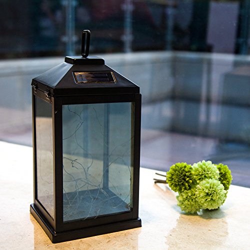 Solar Lantern outdoor hanging Sunwind Decorative Lanterns Metal with 30 Warm White LEDs Solar Table Lamp