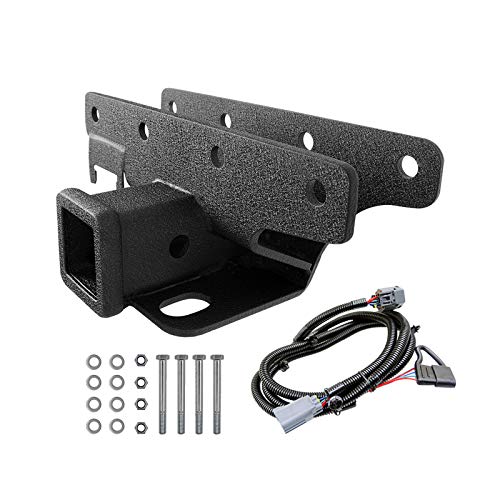 EAG 2 inch Receiver Hitch with Wiring Harness Class III Tow Trailer Hitch Kit Fit for 0718