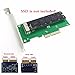 QNINE PCIe SSD Adapter Card for 2013 2014 2015 2016 2017 MacBook Air Pro Retina, Hard Drive Controller Converter to Desktop PCI Express X4, Support Model A1465 A1466 A1398 A1502