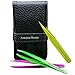 Tweezers for Eyebrows Set of Three- Includes Case with Professional Pointed Needle Nose, Slant & Straight Precision Stainless Steel- Ingrown Hair Nose, Hair Eyebrow & Splinters (Multi) (Multi)
