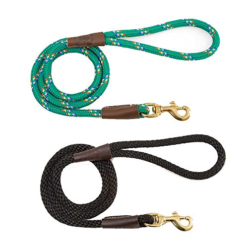 Mendota Products Snap Leash, 3/8" x 4', Purple Confetti