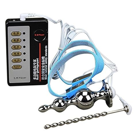 Die Bondage Spind Double Trouble Penis Plug Elektro Sex e-stim Maschine Anal Stinger