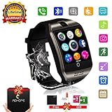 Smart Watch Bluetooth Smartwatch with Camera TouchScreen SIM Card Slot, Waterproof Phones Smart Wrist Watch Sports Fitness Tracker Compatible with iPhone Android Samsung Huawei Sony for Kids Men Women