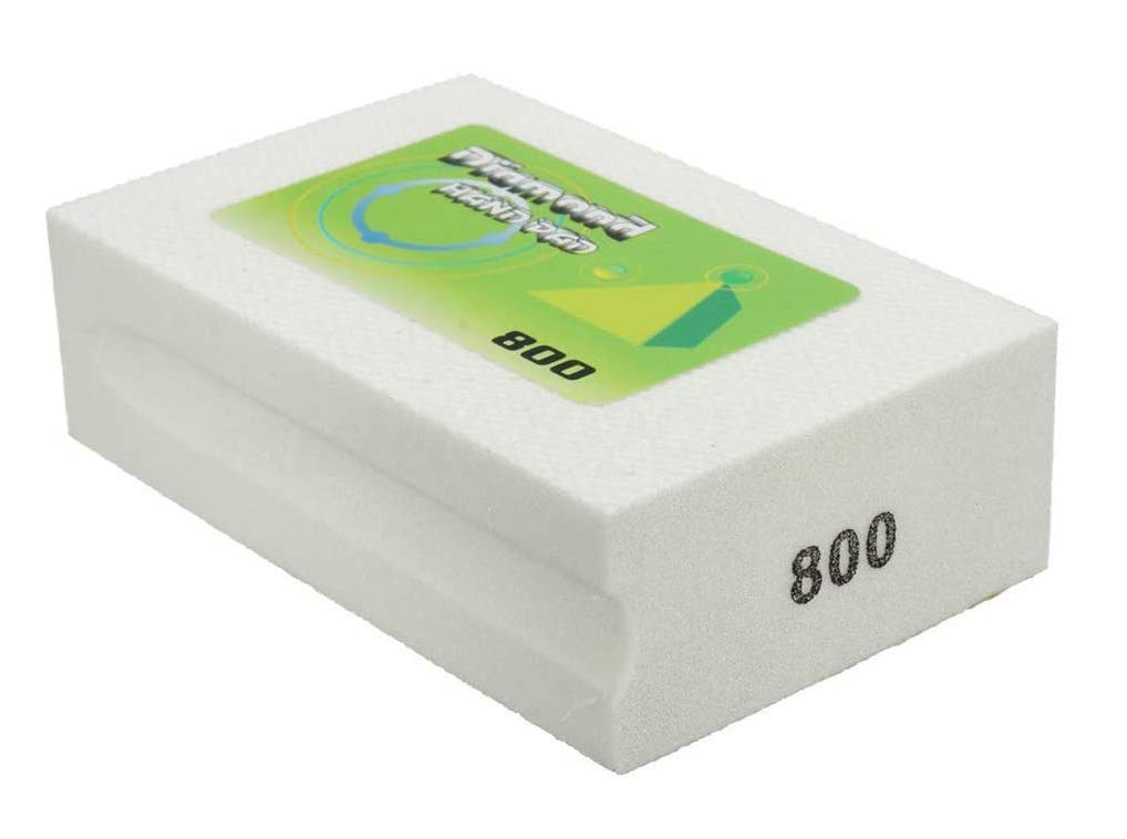 Sanding Blocks Polishing Grinding Block Diamond Polishing Hand Pads Block for Granite Marble Glass Grinding 800 Grit, 1 Pcs