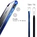 iPhone 8 Case, Matte iPhone 7 Case Non-Slip Shock-Absorption Bumper and Anti-Scratch Ultra Thin Slim Case for Apple iPhone 7 (2016) & iPhone 8 (2017) - Matte Blue