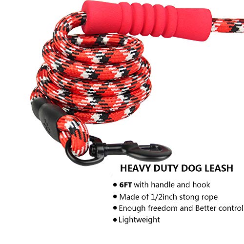image for Trasen Pet 6FT Dog Leash Reflective Dog Leash with Comfortable Padded 