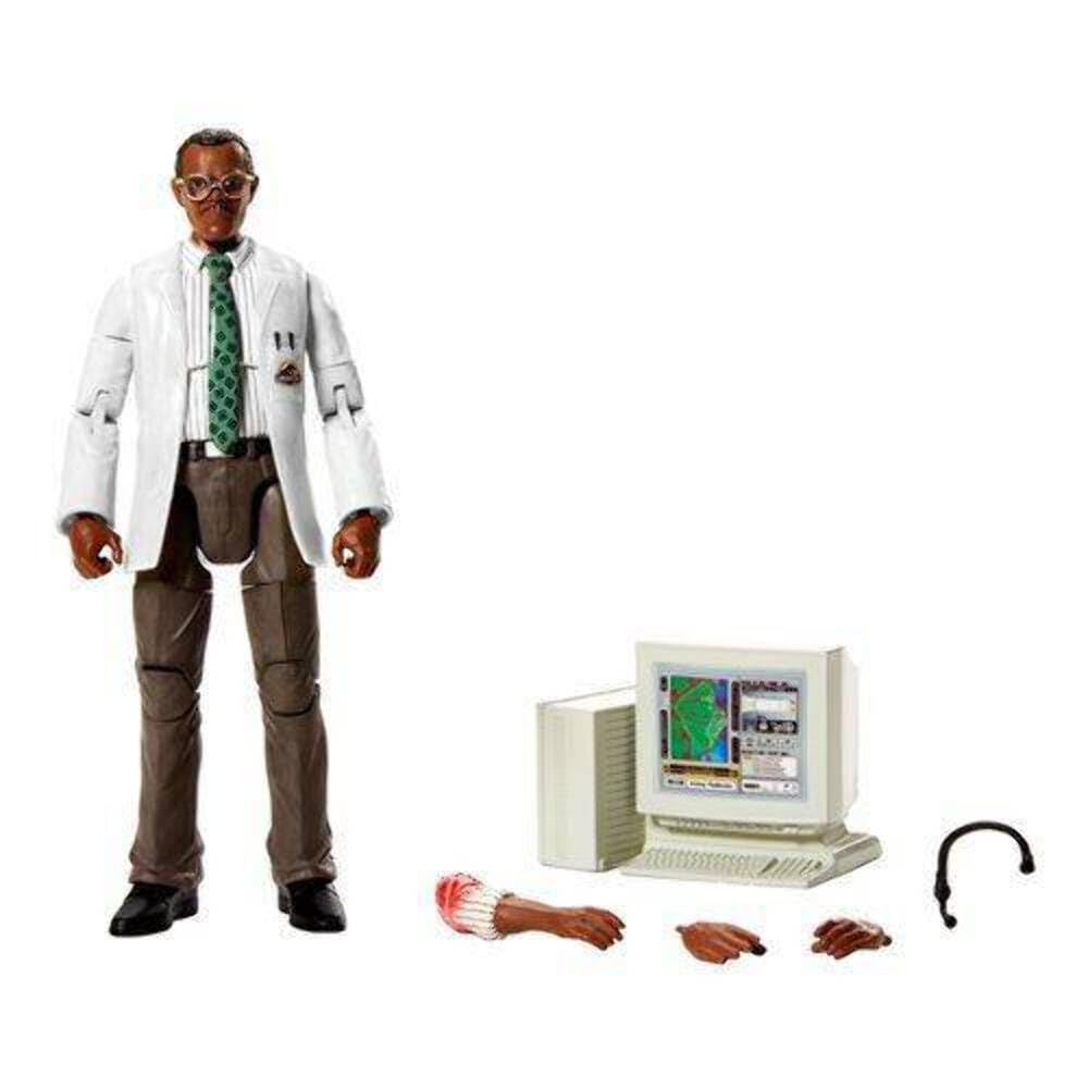 Mattel Jurassic World Toys Amber Collection Ray Arnold 6-in Action Figure with Movie-Inspired Removable Arm, Headset, & Computer Piece Accessory, Collectible Gift for 8 Years Old & Up