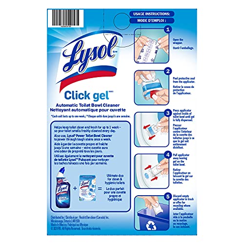 Lysol Click Gel Automatic Toilet Bowl Cleaner, Gel Toilet Bowl Cleaner