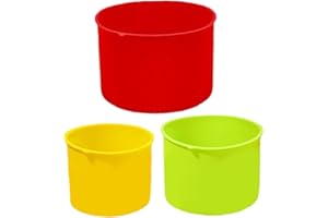 6 Inch Cake Pans, 3PCS Silicone Cake Molds, 4 5 6 Inch Round Non Stick Pans, Cold/Heat-Resistant Soft Silicone Molds for Baki