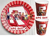 12PC X ROBLOX CUPS DESSERT PLATES CAKE PAPER PLATES FOR BIRTHDAY