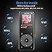 8GB Bluetooth MP3 Player with Touch Button, Metal Lossless Music Player with FM Radio/Voice Recorder, 1.8in TFT Screen, Support up to 128GB, AGPTEK A16, Black