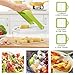 Vegetable Chopper Onion Slicer Grater Nicer Dicer Veggie Cutter Cuber with Food Container 3 Blades Set and Peeler for Fruit Salad