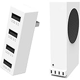 JZW-Shop 4 Ports USB Hub 2.0 for Xbox Series S, High Speed USB Hub Splitter Expansion Adapter Compatible with Xbox Series S Console