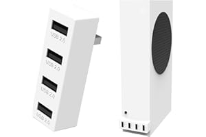 JZW-Shop 4 Ports USB Hub 2.0 for Xbox Series S, High Speed USB Hub Splitter Expansion Adapter Compatible with Xbox Series S Console