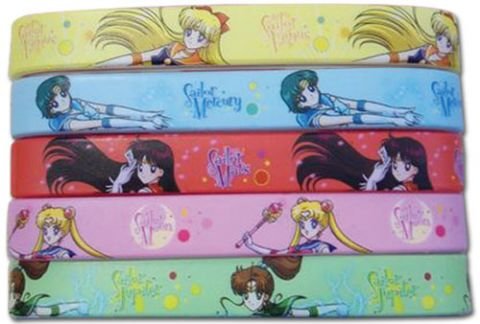 Great Eastern Entertainment Sailor Moon R Inner Senshi PVC Wristband Set of 5