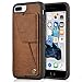 iPhone 7 Plus Wallet Case, iPhone 8 Plus Leather Case, ZVEdeng iPhone 8 Plus Wallet Case with Rotational Card Slot Holder Magnetic Flip Case for Men for iPhone 7 Plus/8 Plus 5.5