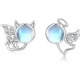 Angel And Devil Earrings Silver 925 Angel Wings Evil Earrings Hypoallergenic Jewellery Birthday Wedding Gift