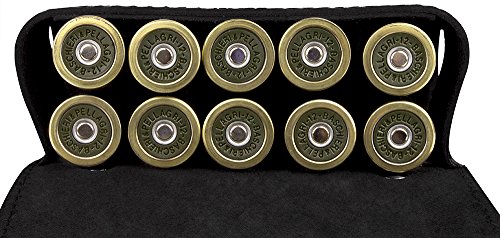 BronzeDog Handmade Leather Belt Cartridge Holder Hunting Shell Ammo Pouch Shotgun 16 12 Gauge (Black) - Thumbnail 6