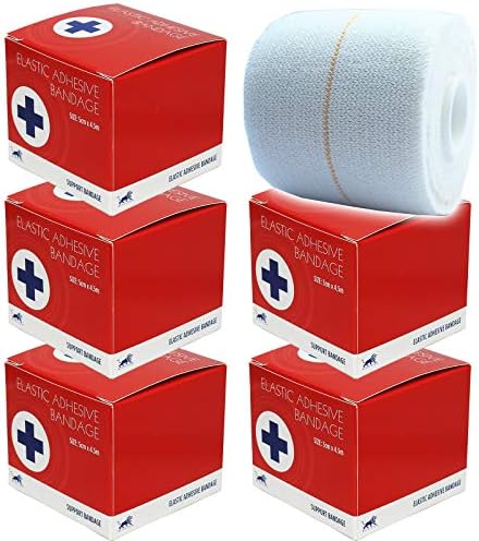 Blue Lion 5cm Premium Individually Boxed EAB Elastic Adhesive Bandage Support Sports Tape -(6 Rolls)