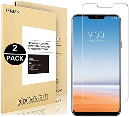 LG G7 ThinQ Screen Protector,LG G7 Screen Protector,Coohaisee [Anti-Scratch] [Anti-Bubble] [Case Friendly] [9H Hardness] [2-PACK HD Clear] Tempered Glass Screen Protector for LG G7 ThinQ
