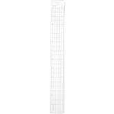 Westcott Grid Ruler with Metal Cutting Edge, 1.5 x 12, Transparent (B-1M)