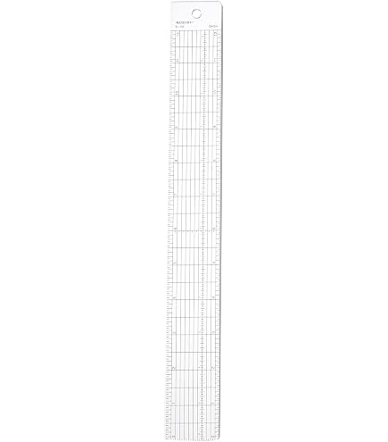 18 Inches Scale 18 Inch Craft Ruler Westcott LetterCraft 18-Inch Beveled Transparent ...