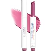 MĒTYSUR Lip Balm Gloss - Pressable Tinted Lip Balm for High Glassy Shine, Hydrating & Non-Sticky with Sheer Watercolor Tint & Plumping Effect, Everyday Wear (0.15fl.oz)