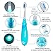 Sonic Electric Toothbrush, Dolphin Musical Kids Toothbrush with 7 Color LED Light & 2 Soft Bristle Brush Heads for Baby Toddler Children 3-5 Year Old
