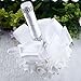 Goodtrade8 Bouquet Roses Artificial Flowers Real Looking Artificial Roses for Wedding Bouquets Centerpieces Party Baby Shower Decorations DIY (White)