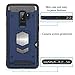 Galaxy S9 Plus Case:S9 Plus Case: Samsung Galaxy S9 Plus with Card Holder- Magnetic Back for car Mount (Blue)