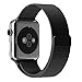 Apple Watch Band, JETech 38mm Milanese Loop Stainless Steel Bracelet Strap Band for Apple Watch 38mm All Models No Buckle Needed (Black)