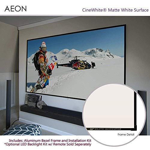 Elite Screens Aeon, 138inch 2.351, 4K Home Theater Fixed Frame EDGE