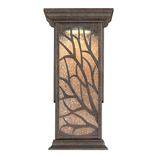 Westinghouse Lighting 6312000 Glenwillow One-Light LED, Victorian Bronze Finish with Clear Seeded Glass Outdoor Wall Fixture, 1 Pack