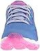 Skechers Kids Girls' Skech-Air-Jumparound Running Shoe,Blue/Multi Knit, 2 M US Little Kid