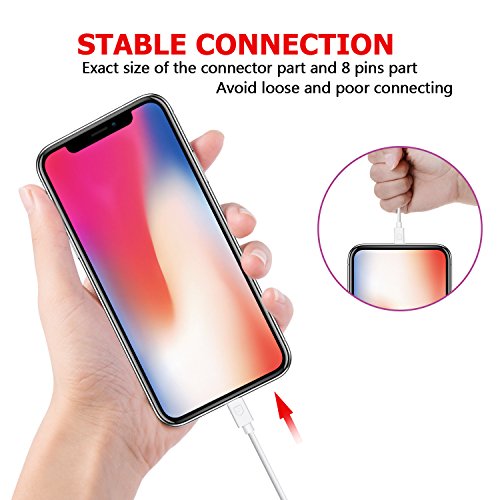 Sundix iPhone Charger Lightning Cable 4Pack 3FT+3FT+6FT+10FT Charger Cord Compatible with iPhone Xs XR X 8 8PLUS 7 7Plus SE 5 6 6sPlus iPad Mini Air Pro iPod