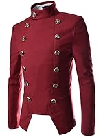 Keral M&auml;nner Unregelm&auml;&szlig;ig Schnitt Runde Zweireiher Kragen Mantel