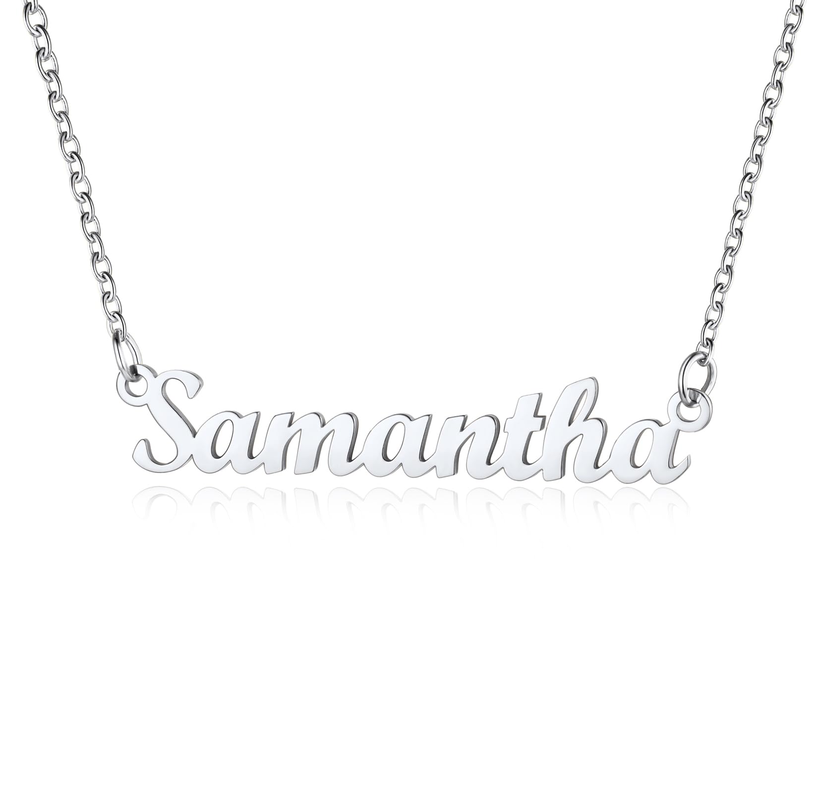 U7 Womens Jewellery Necklaces Samantha Name Custom Necklace — image 1
