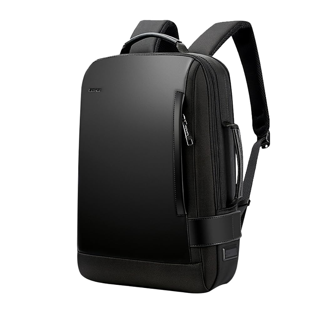 BOPAI Business 15.6 inch Laptop Backpack Intelligent Increase Compartment Invisible Anti-Theft Laptop Rucksack USB Charging and Water Resistant College Travel Men Backpack, Black