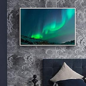 Floating Framed for Living Room Bedroom Galaxy Star...