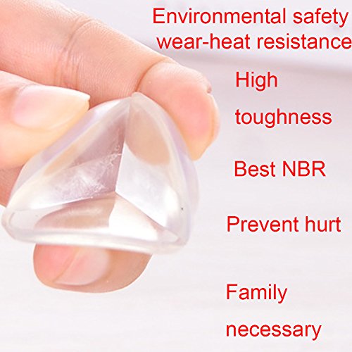 Wecando 20 PCS Medical Grade Clear Baby Corner Guards (Ball Shape, Matte Finish) - Baby Proofing Corner Protector - Child Proof Corner Cover Corner Bumpers - Baby Safety Corner Guards - Thumbnail 2