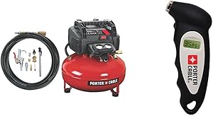 PORTER-CABLE C2002-WK Oil-Free UMC Pancake Compressor with Pressure Gauge