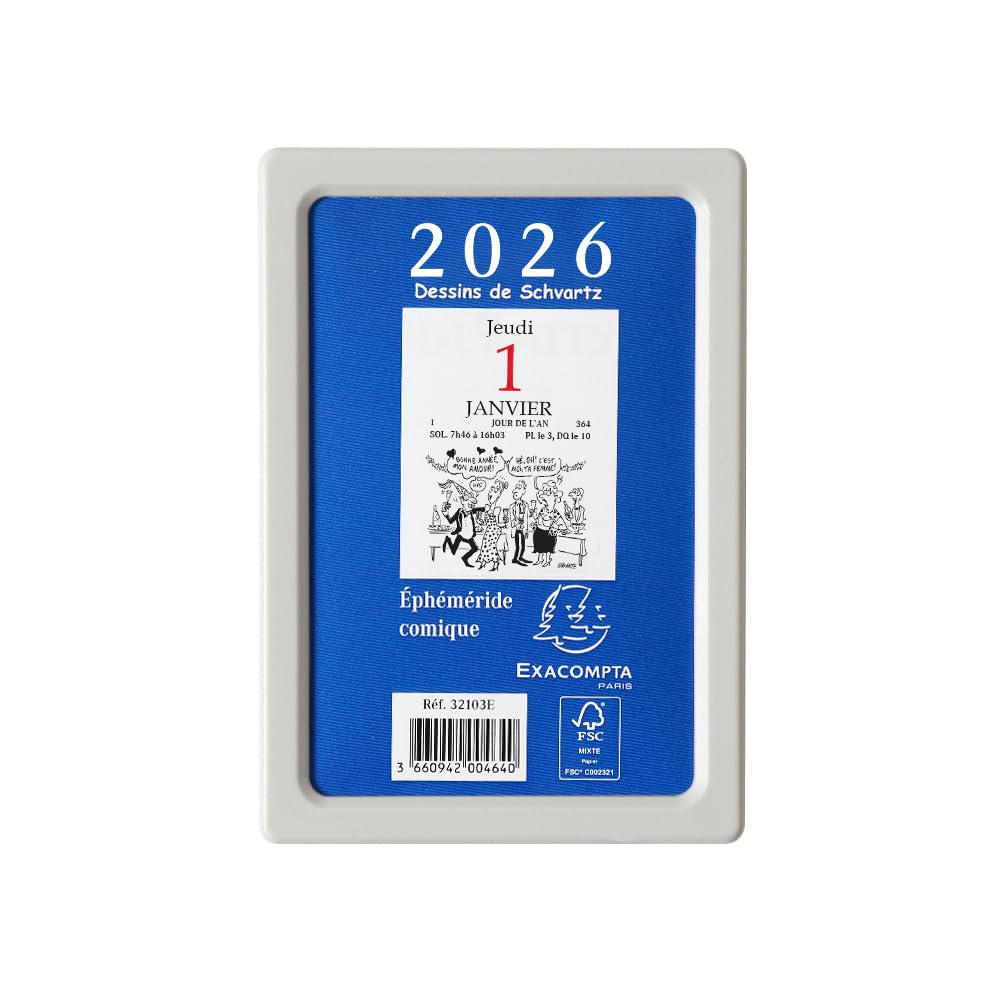 Exacompta 32103E Comic Block for Ephemeris Year 2019