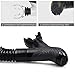 Whale Black Dry snorkel with Comfortable Silicone Mouthpiece and Purge Valve for Snorkeling and Scuba Diving