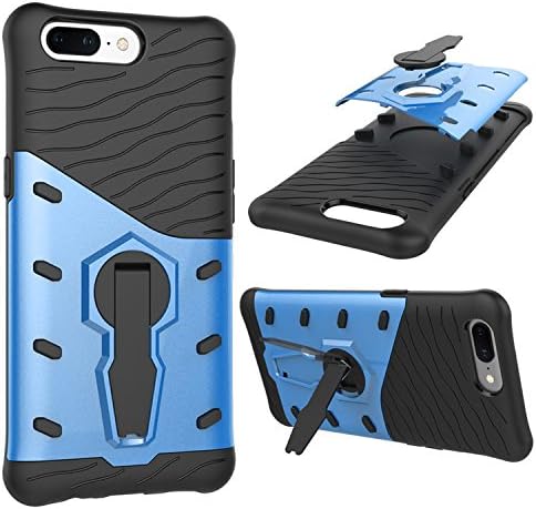 Lenovo K8 Note Case,MAETEK [Armor Series] Matting PC + Input TPU Shockproof Protective Cover Case with 360 Degree Rotating Stand Ring Holder for Lenovo K8 Note - Blue