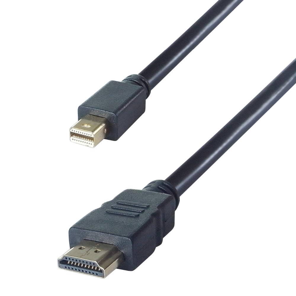 Connekt Gear 2m Mini DisplayPort to HDMI Connector Cable - Male to Male Gold Connectors