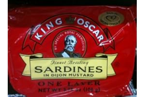 King Oscar Sardine Mustard, 3.75-Ounce Cans (Pack of 6)